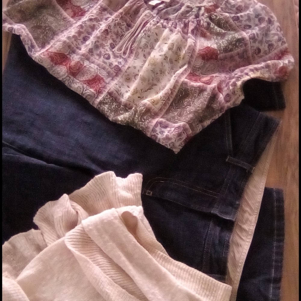 3 Item Outfit Size 8 with Ann Taylor Jeans 8P